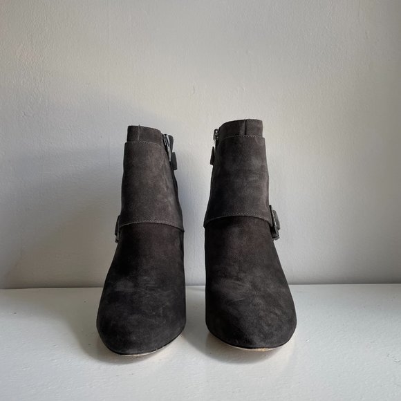 Via Spiga Booties in Graphite Suede - Picture 4 of 11